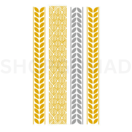 Henna Style Waterproof Metallic/Flash Temporary Tattoo By ShopGomad