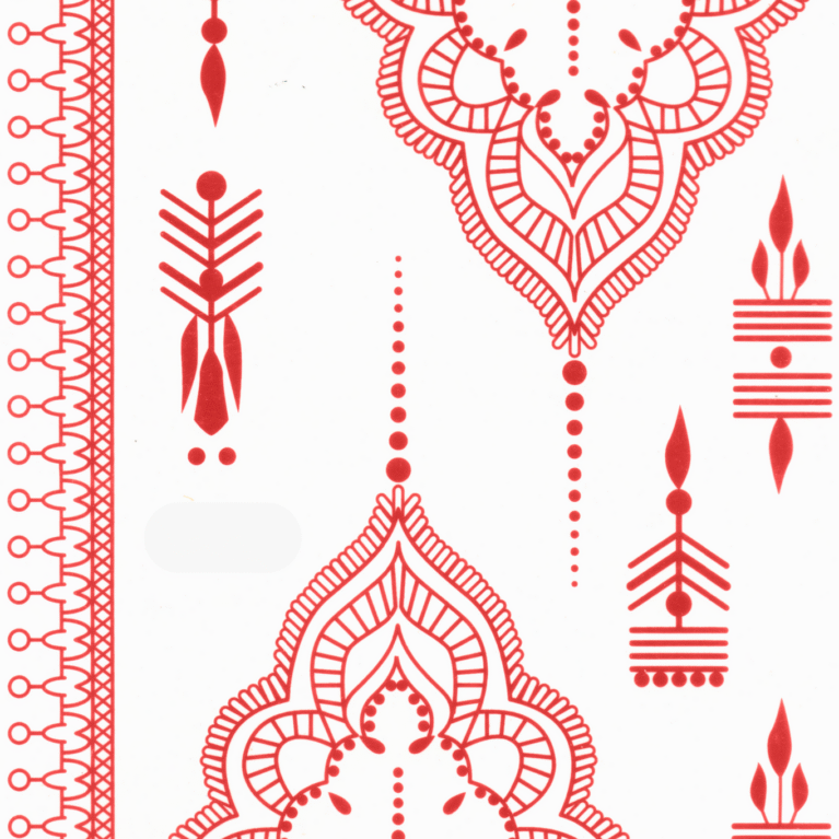 HEENA MEHNDI WATERPROOF TEMPORARY TATTOO STICKER FOR BOTH HANDS