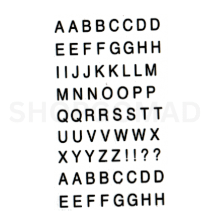 Alphabet Temporary Tattoo By ShopGomad