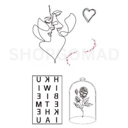 Couple Set Temporary Tattoo By ShopGomad