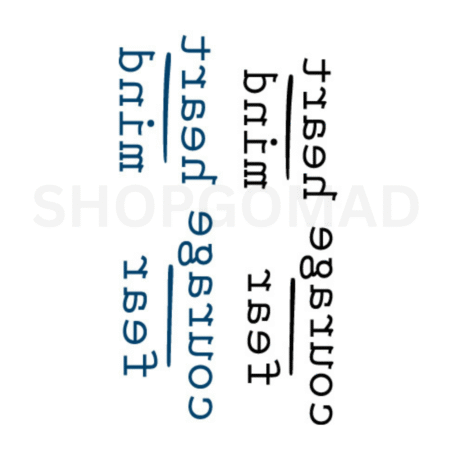 Courage Pack Temporary Tattoo By ShopGomad