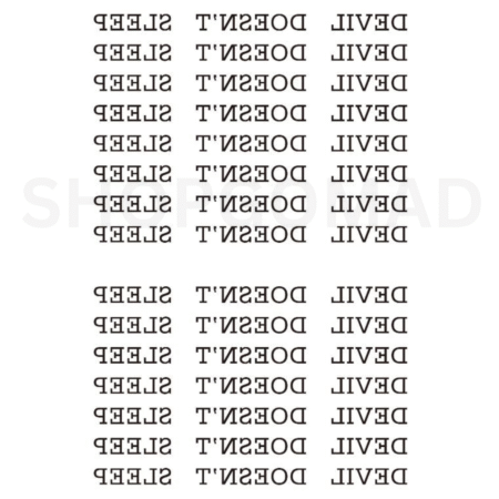 Devil Doesn't Sleep Temporary Tattoo By ShopGomad