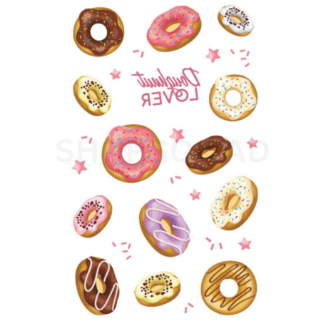Donut Love temporary Tattoo by ShopGomad