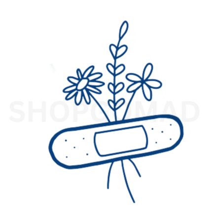 Floral Band-Aid Temporary Ink Tattoo By ShopGomad