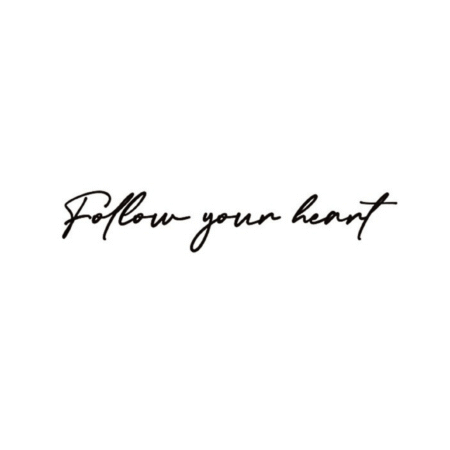 Follow Your Heart Semi Permanent Ink Tattoo By ShopGomad