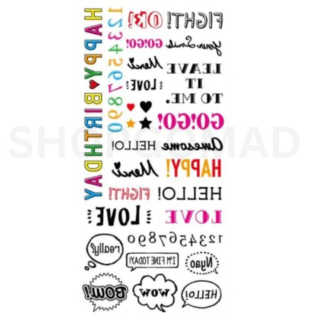 Finger Tats Pack Temporary Tattoo By ShopGomad