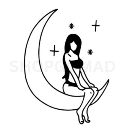 Moon Dream Temporary Tattoo By ShopGomad