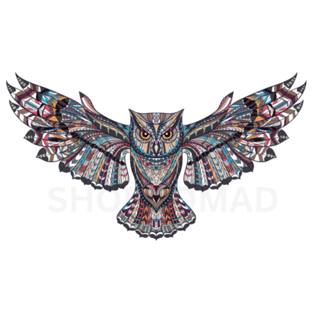 Mandala Owl Temporary Tattoo By ShopGomad