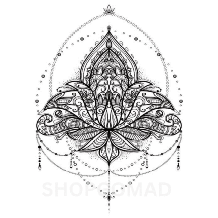 Mandala Hanging Temporary Tattoo By ShopGomad