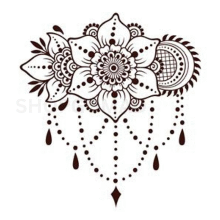 Floral Drop Temporary Tattoo By ShopGomad